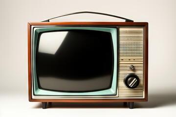 old broadcast antennae concept beautiful ancient classic art white old antique retro vintage blank background armchair background television banner television isolated retro black concret television