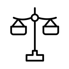 Justice Law Scale Outline Icon