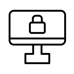 Anti Computer Cyber Outline Icon