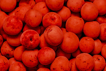 Japanese Pickled Plum Fruit Closeup