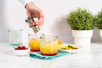 Sunset cocktail