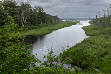 Inlet leading to Lake Superior at Big Bay Town Park, Apostle Islands National Lakeshore, Madeline Island, Wisconsin.