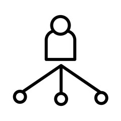 Marketing Network Seo Outline Icon