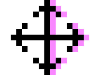 Obraz premium Full screen arrow. Vector illustration.