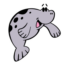 Manatee Cartoon