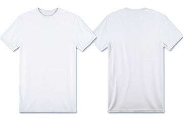 background white t blank view template back front color white shirt