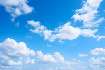 Fototapeta premium A blue sky with clouds in the sky
