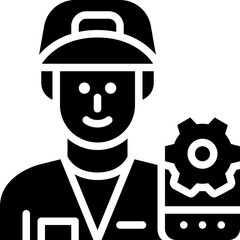 technician solid icon