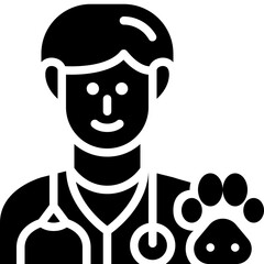 veterinarian solid icon