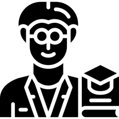 professor solid icon