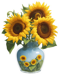 Obraz premium sunflower in a vase