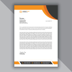 Professional Modern And Corporate Yellow Letterhead 
Template