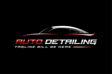 Auto detailing logo, car wash logo, Car detailing logo, automotive logo, automobile logo, car polish logo, car service logo, car repair logo, car garage logo, car cleaning logo design vector template