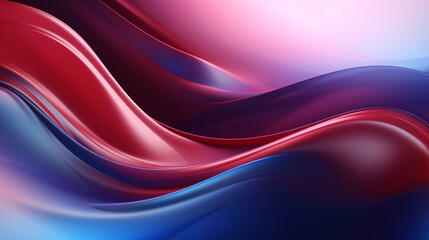 Obraz premium abstract background, gradient, liquid wave, red and blue