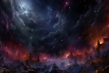 space star heaven night astrology star cloudy nebular panorama space galaxy deep space planet zoom cosmic universe g night panoramic outer time cosmology banner space deep astronomy sky solar banner - obrazy, fototapety, plakaty