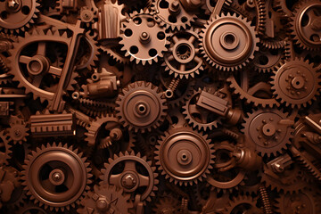 brown color engine gear cool background