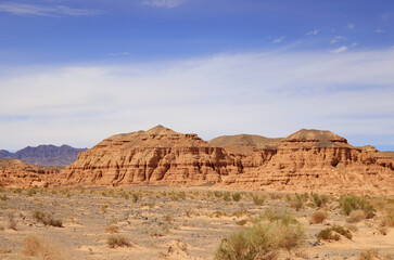 Fototapeta na wymiar The rock formations in Nemegt canyon, Umnugobi, Mongolia