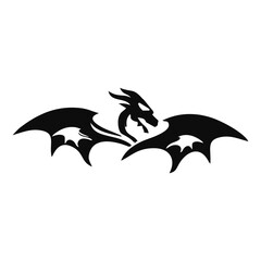 Dragon icon illustration sign symbol. vector