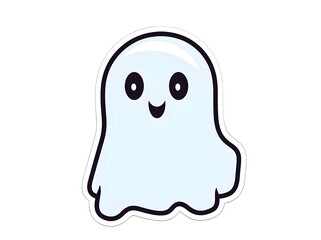 Adorable cute ghost stickers