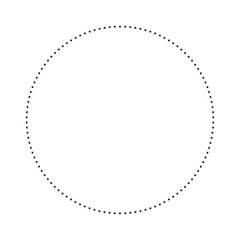 black dot round circle vector illustration design