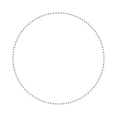 black dot round circle vector illustration design