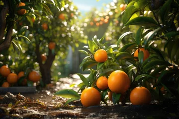 Foto op Plexiglas citrus fruit tree with fruits © Muhammad Hammad Zia