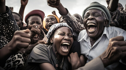 Obraz premium Joyful Jamboree. Laughter in Full Swing