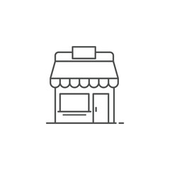 store icon line design. Store vector illustration