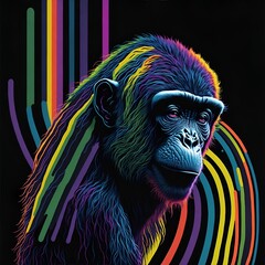 Retrato de un mono