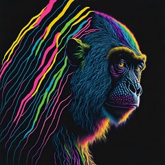 Retrato de un mono