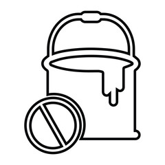 Dye, paint, natural icon