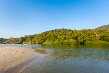 Beautiful Palolem beach in Goa India