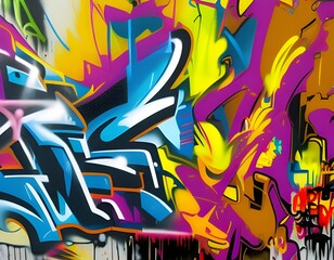 Grafitti background - generative ai