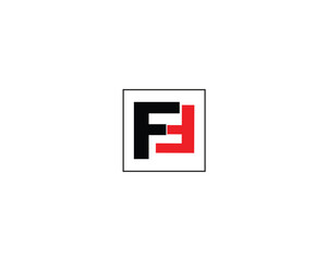 F creative logo design element