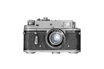 Retro camera isolated