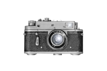 Retro camera isolated