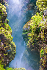 Naklejka na ściany i meble Blundi Waterfall at Zemithang