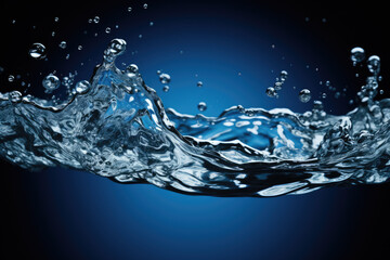 Water Splash On Black Background. High quality photo