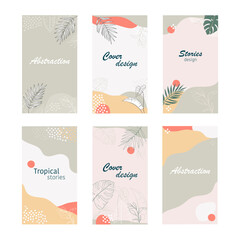 Template for storis, cover for social networks
