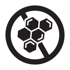 Fototapeta premium Phthalates, free, toxic icon