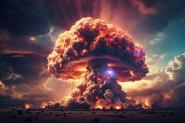 explosion nuclear mushroom bomb background