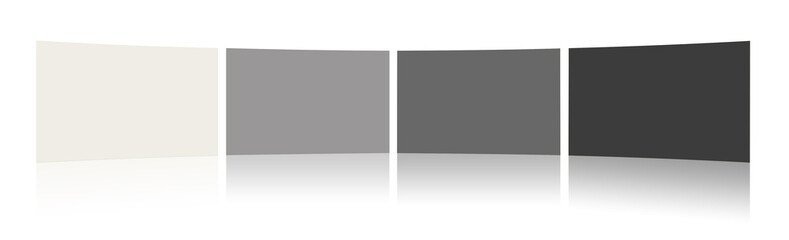 Insert report or screenshoot blank template white, grey and black for presentation layouts and design.