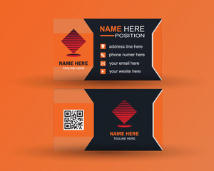 simple modern vector business card design