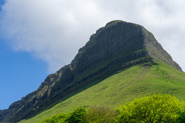 mountain landscape with clouds