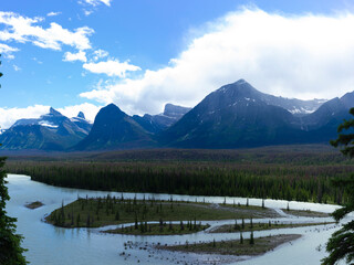 river in the mountains