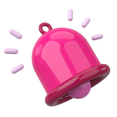 3D Notification Icon. 3D Illustration.