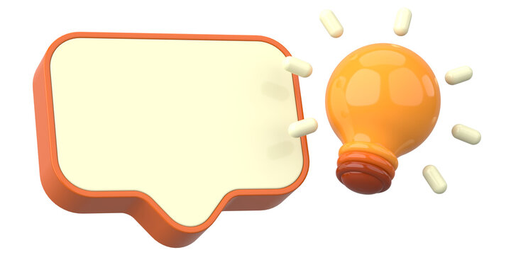 Interactive tooltip. Quick tips. 3D illustration.