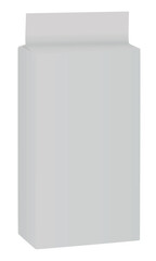 Paper bag template. vector illustration