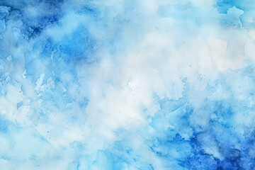 Blue watercolor background for abstract designs 