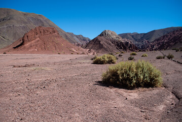 valle arcoiris during a sunny day, antofagasta, atacama, chile